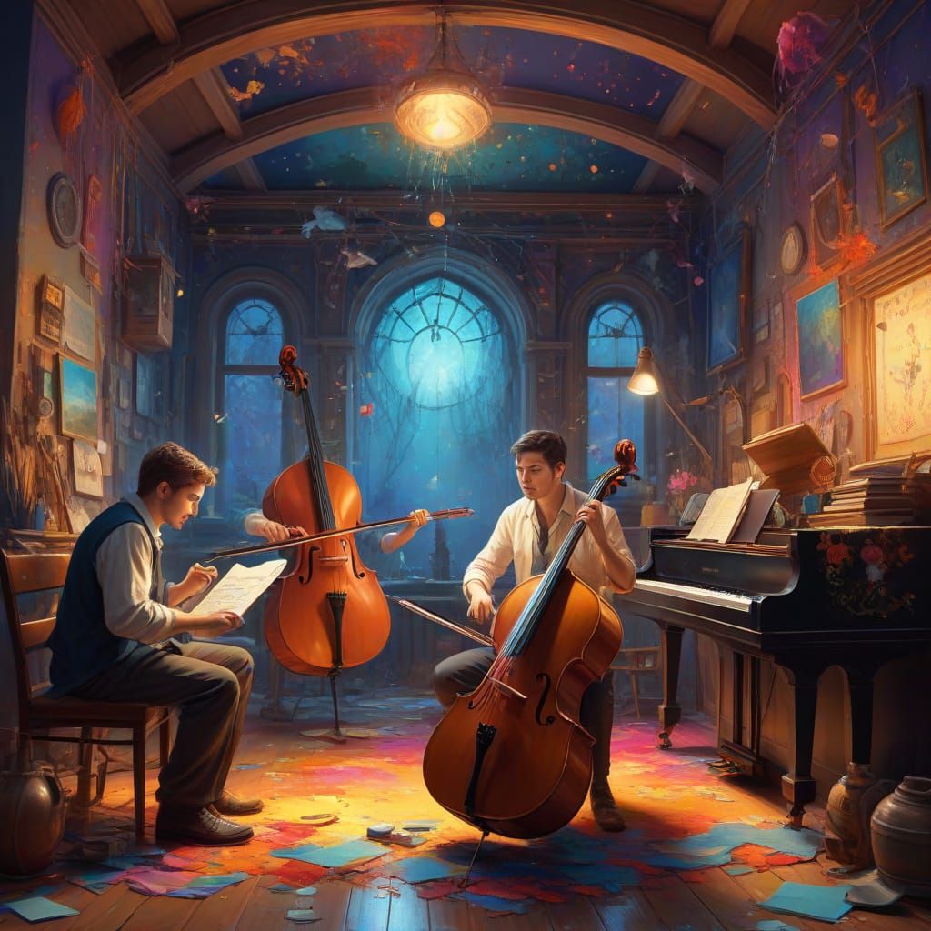 Magical Artists Create Vibrant Fantasy Art in Studio