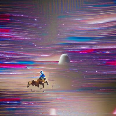 Astronaut Rides Horse in 8K Digital Art