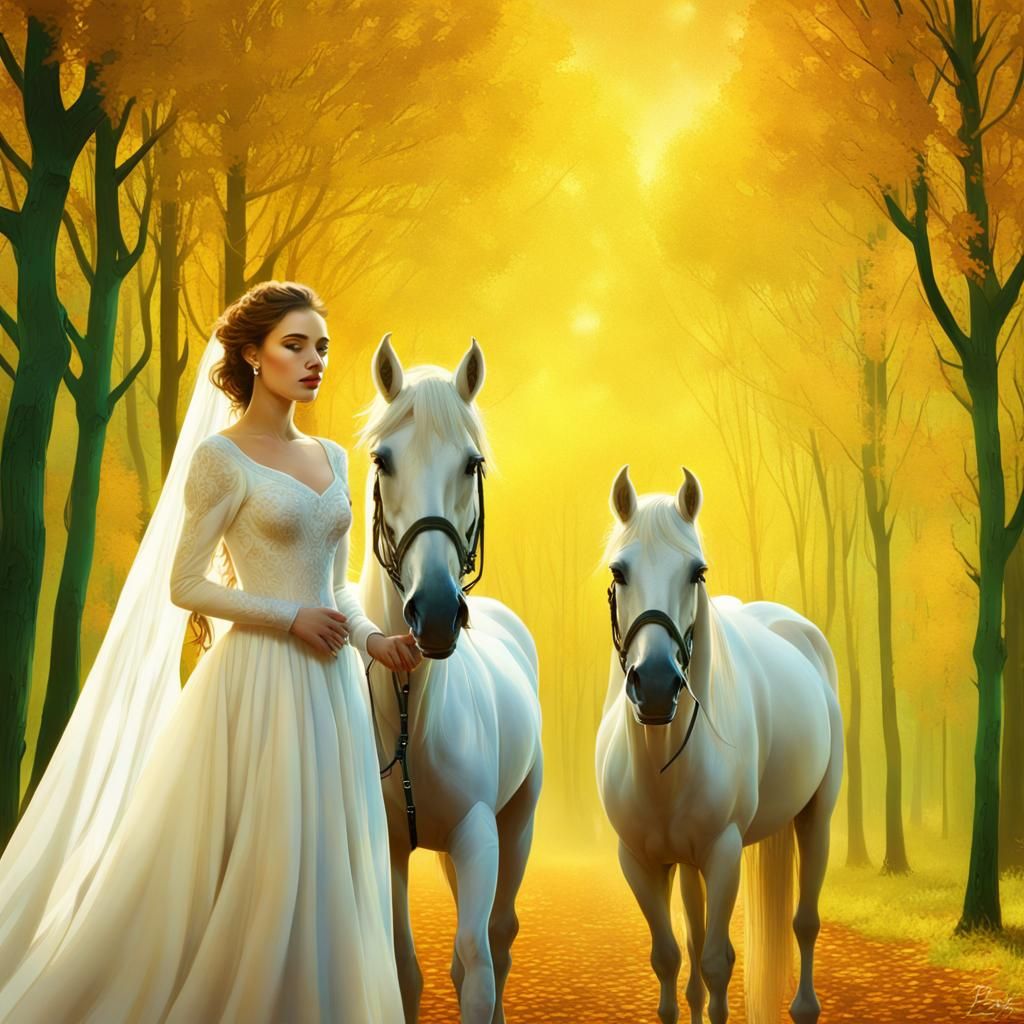 Autumn Wedding with Aurora Borealis in 8K