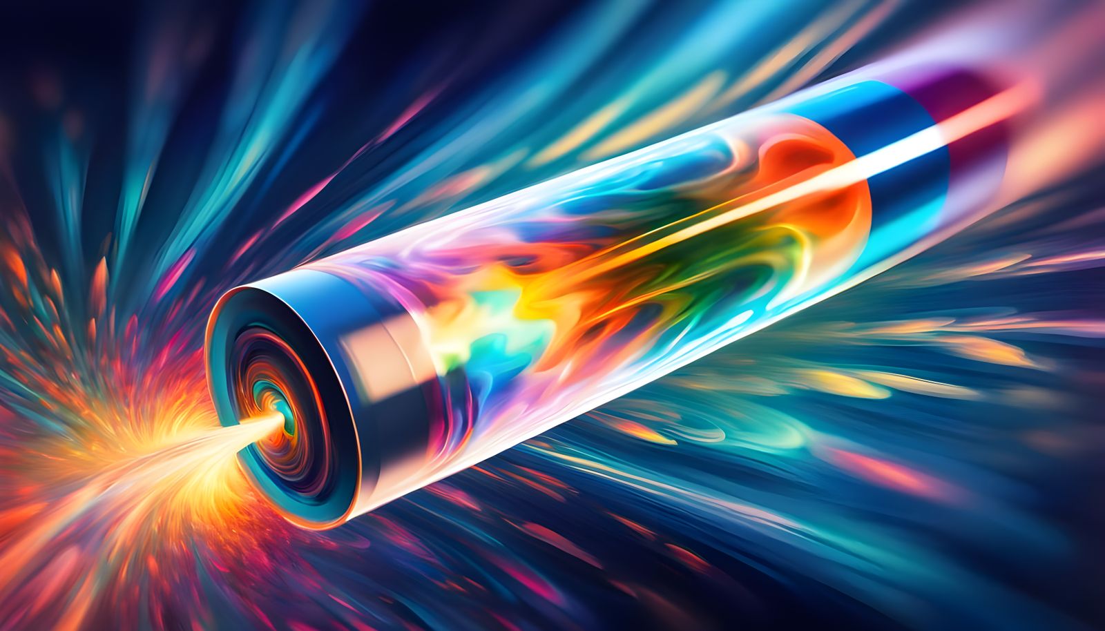 Kaleidoscopic Cylinder Rushing Through Cosmic Vortex