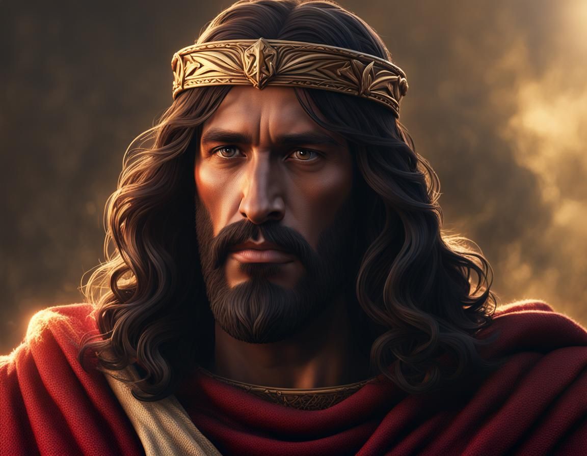 Jesus Temptation in Wilderness: 3D Rendered Art