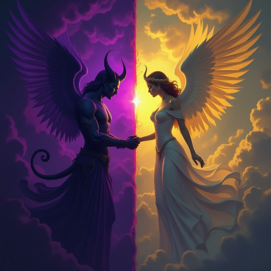 Heaven and Hell Divided: A Dark Fantasy Concept