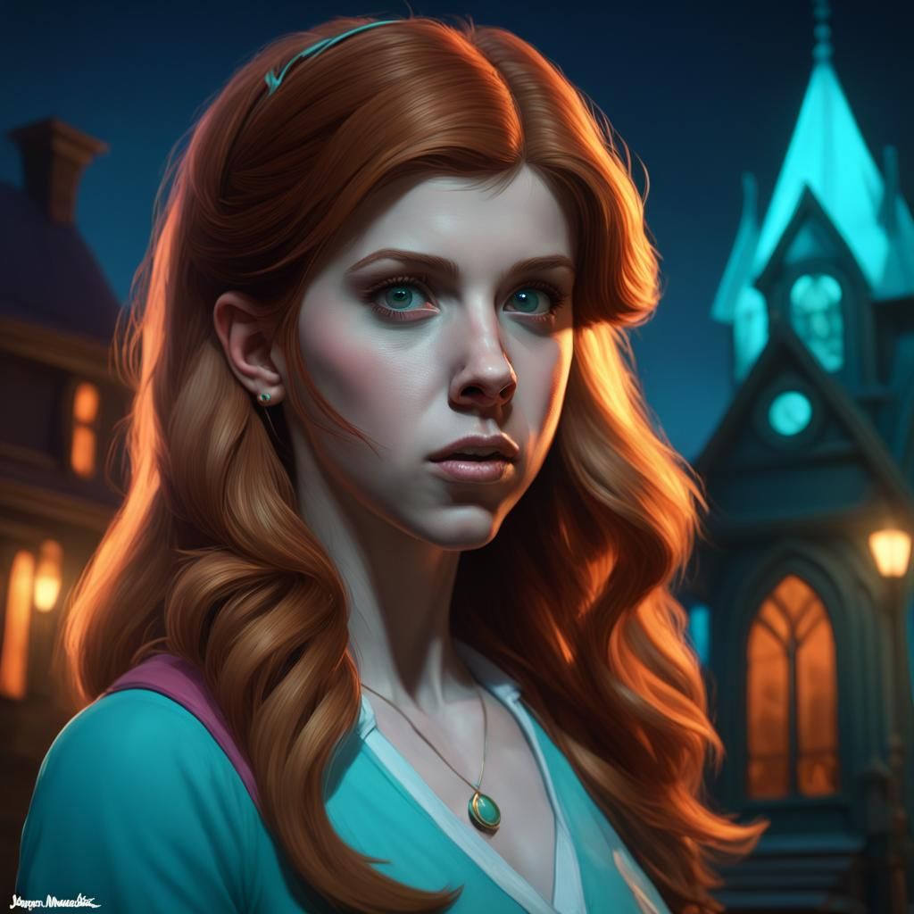 Daphne in a Haunted House, Digital Concept Art