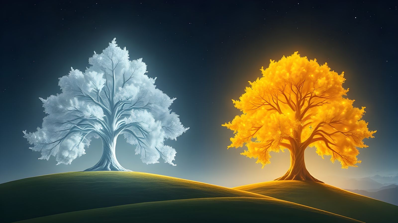 Enchanted Celestial Trees
