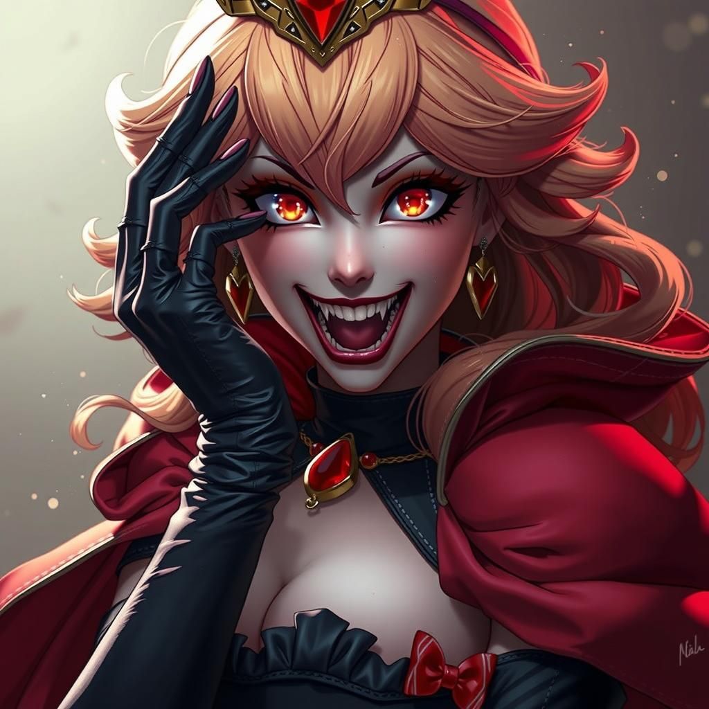 Vampire Princess Daisy in Art Nouveau Style