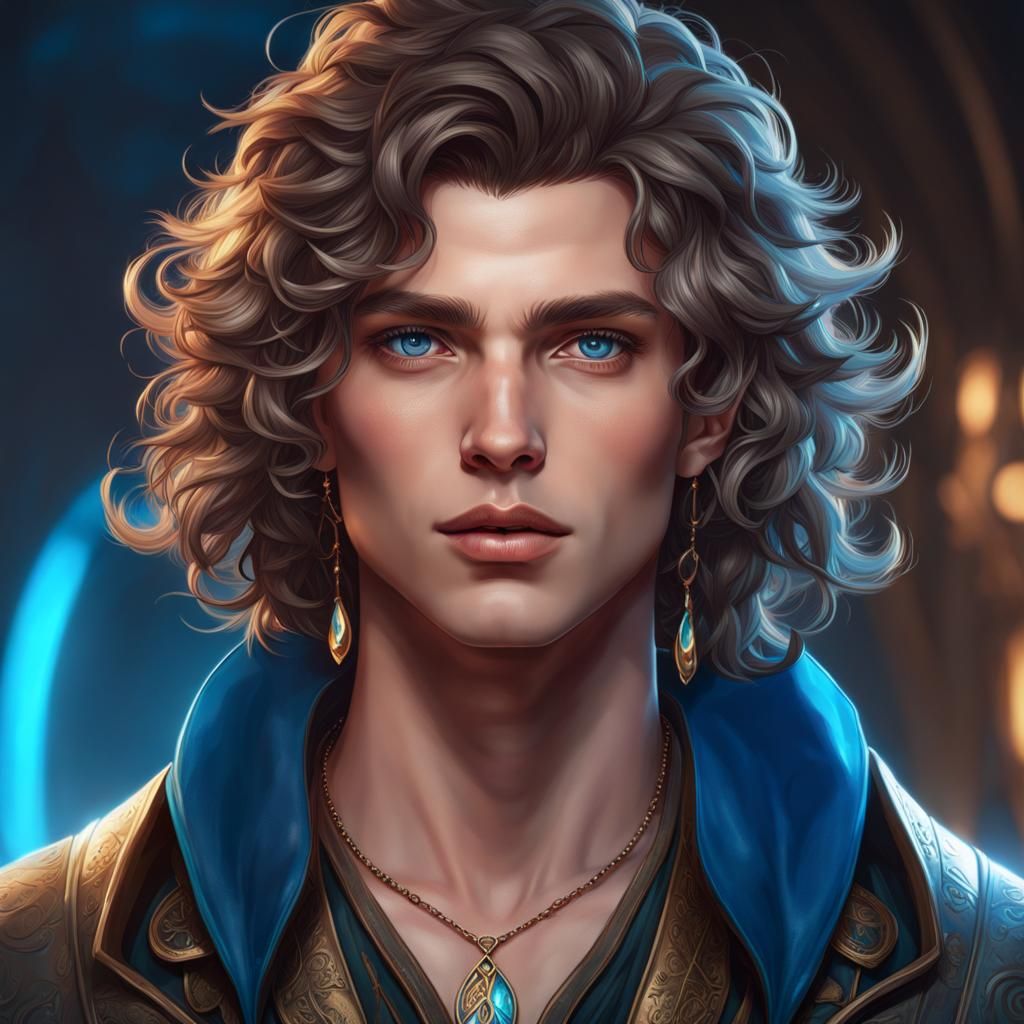 Hyperrealistic Portrait of Boy with Septum Piercing