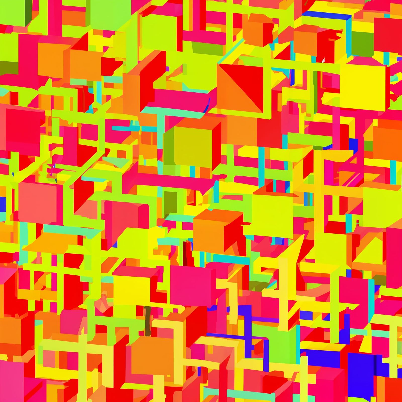 Evolving Abstract Patterns Displaying Layers