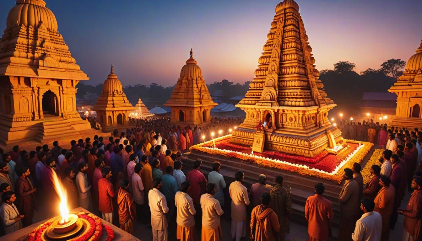 Vibrant Shivaratri Celebration in India