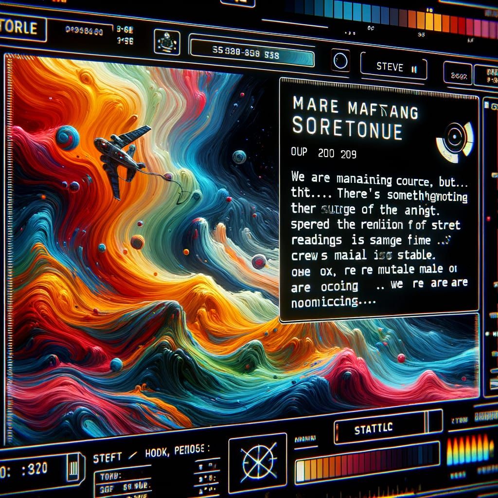 Abandoned Vessel Captures Flickering Holographic Log