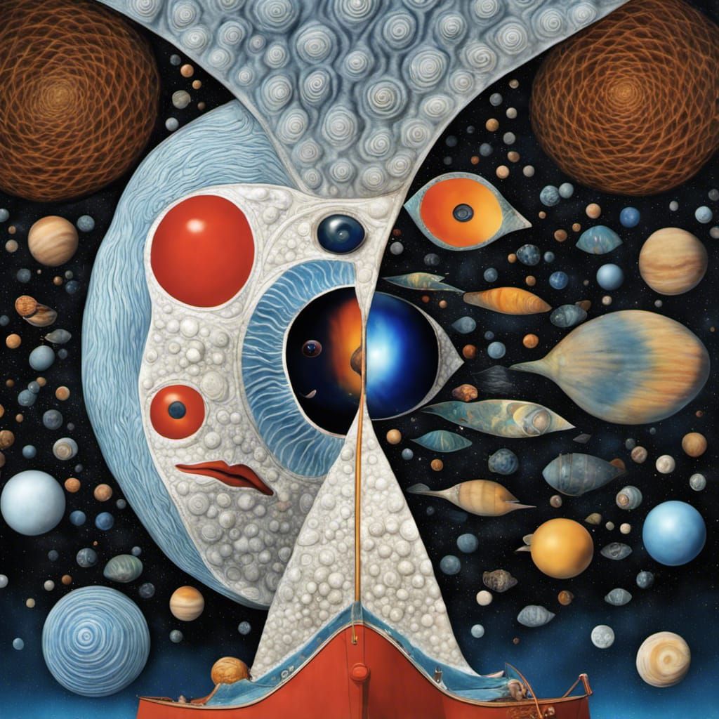 Smiling Alien People and Pets in Surreal Photorealism