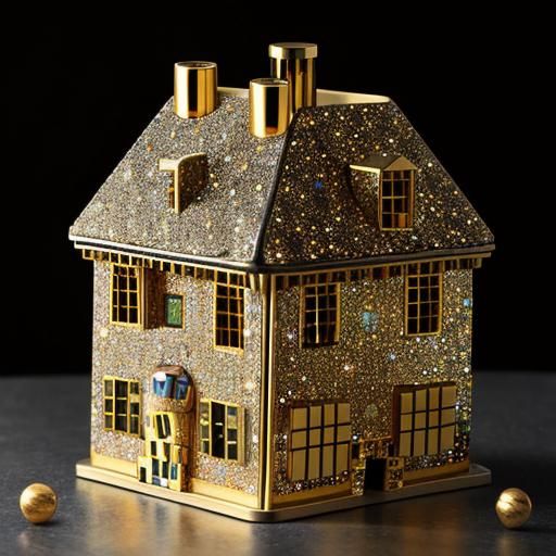 Planets in Opulent Metallic Style of Golden Age