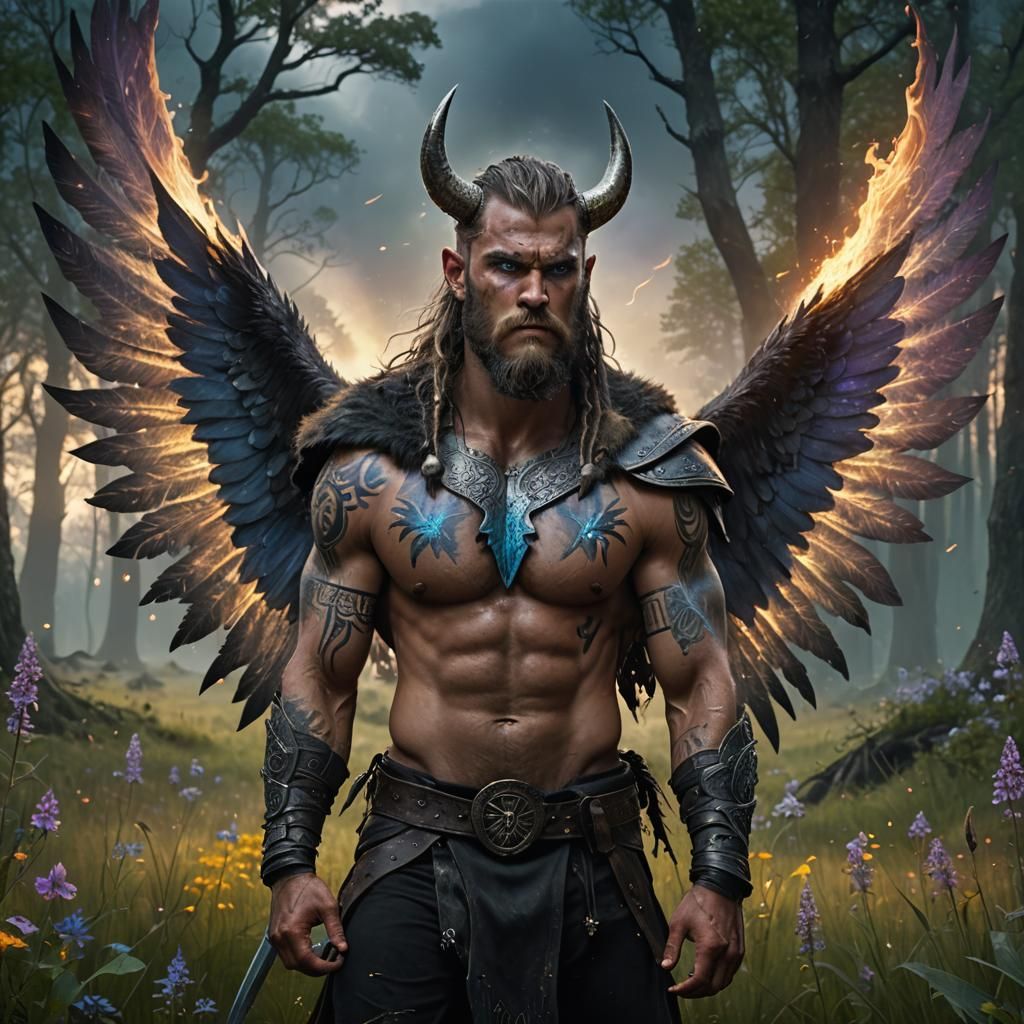 Portrait of a male fairy