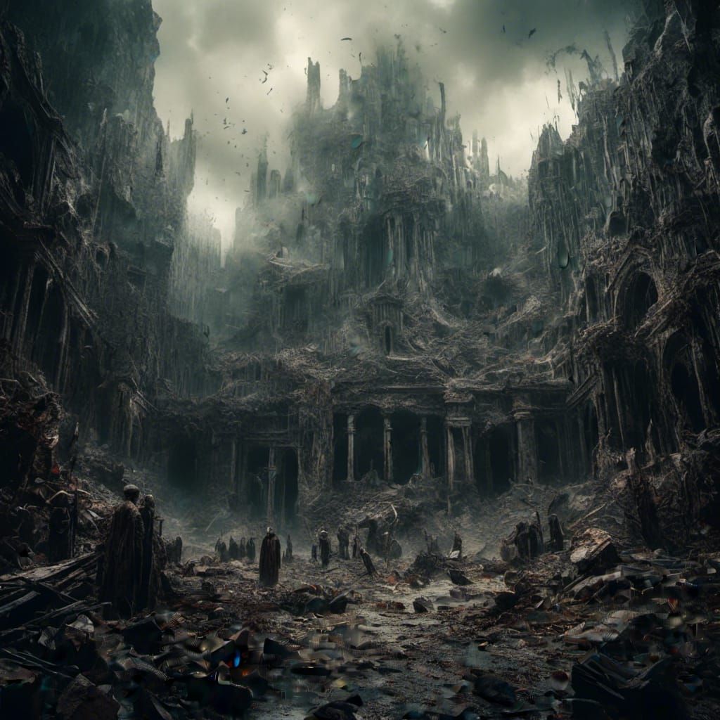 Dramatic Pit of Souls Digital Matte Painting