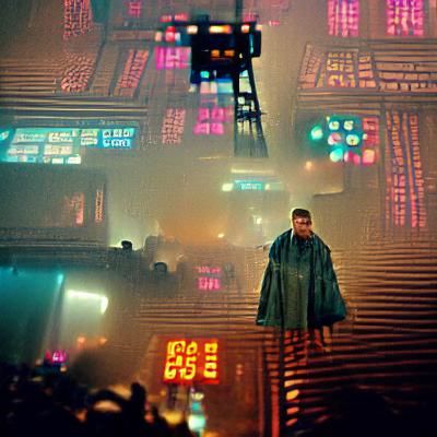 Cyberpunk Cityscape at Night