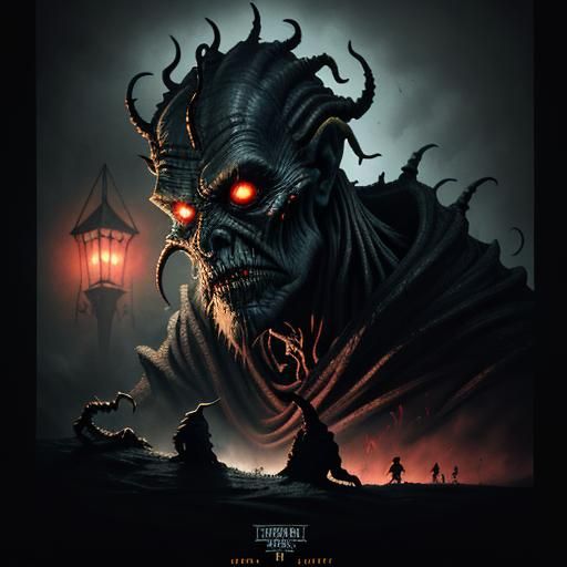 Terrifying Demon Monster About to Attack Sleeping Human