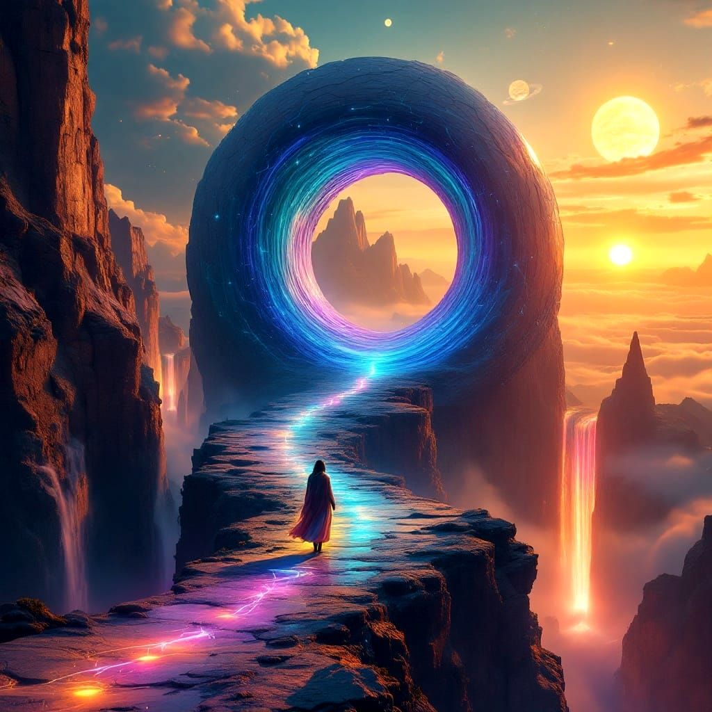 Surreal Landscape Unfolds in a Cosmic Dance