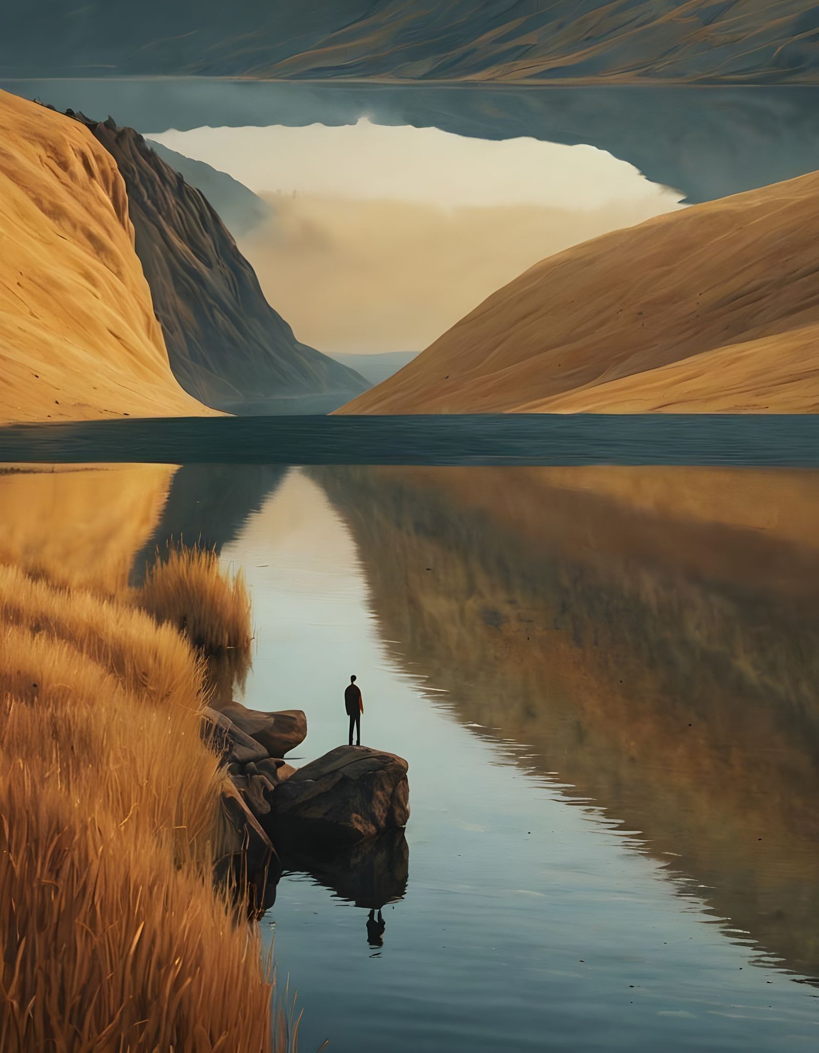 Ethereal Landscape in Ambiguous Perspective