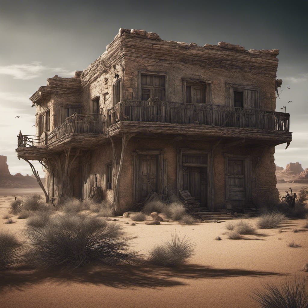 Hyperrealistic Desert Haven in High Definition