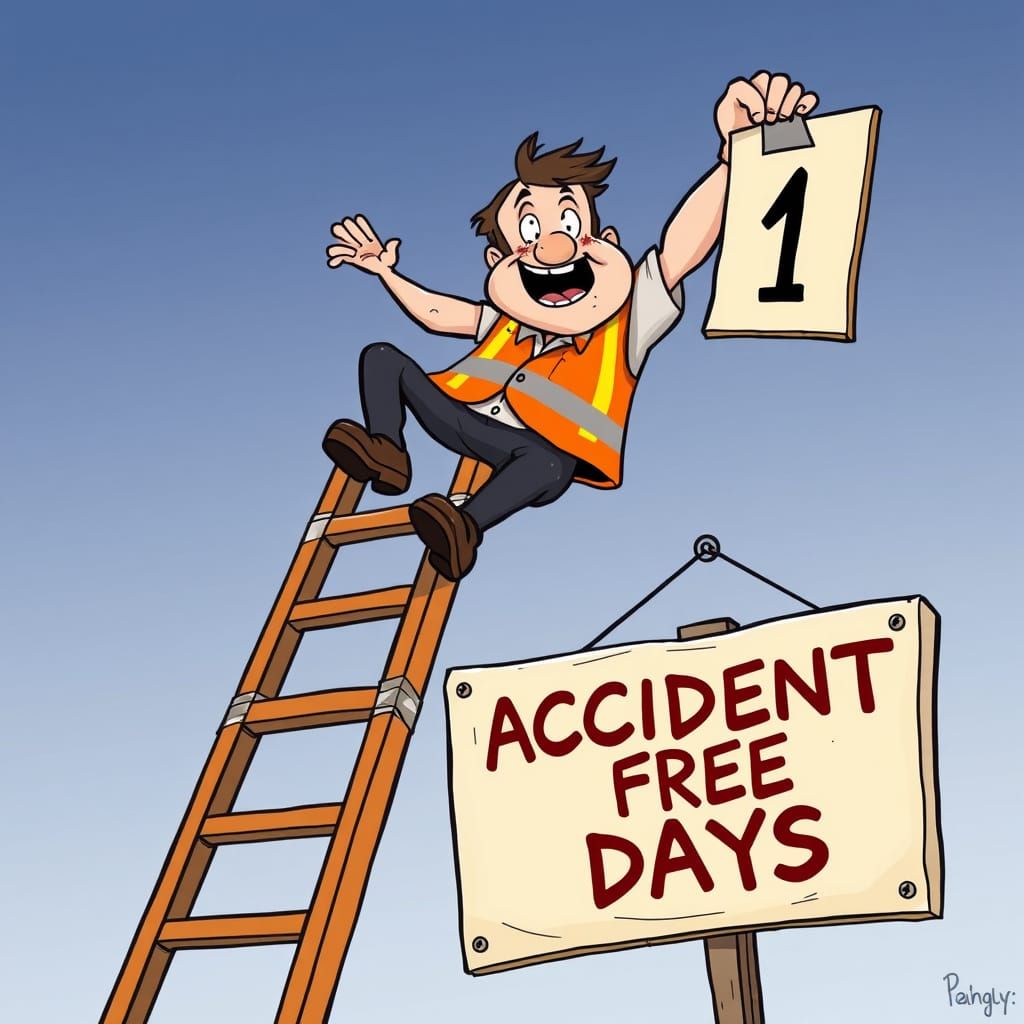 Cartoonish Cautionary Tale: Safety Precautions in Peril