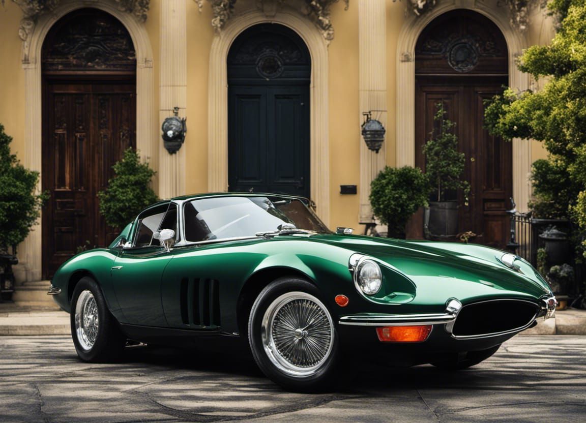 Luxury Car Meets Street Art Mansion