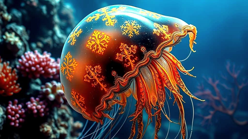 Ghostly Jellyfish-like Being in Hyper-Realistic Style