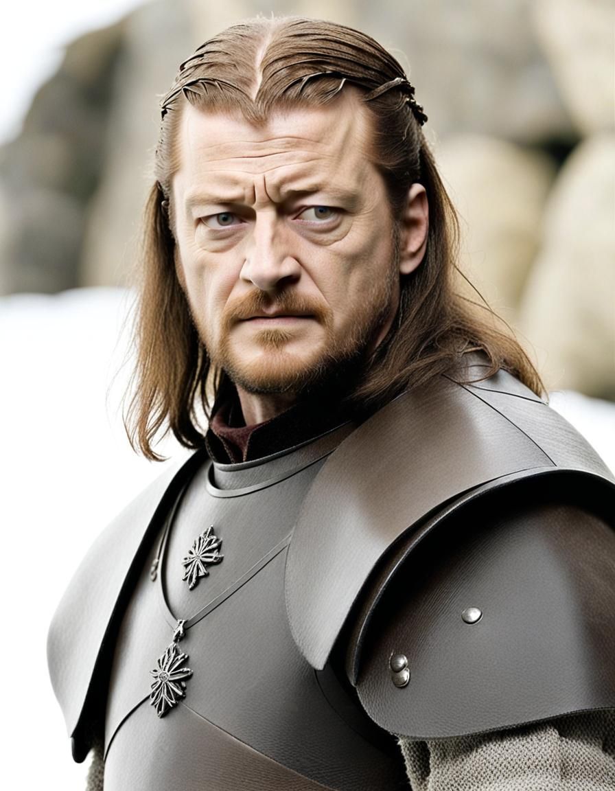 Eddard Stark Portrait in Winterfell Courtyard