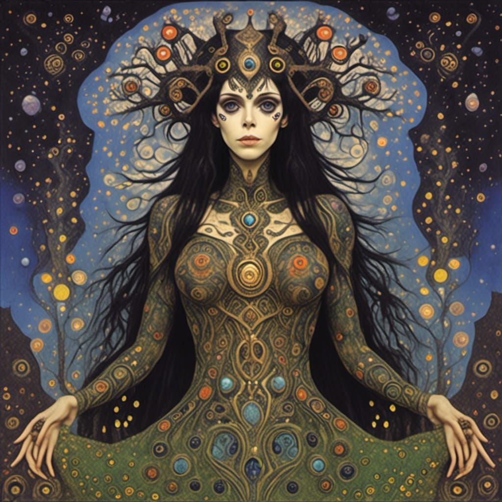 Yggdrasil: Norse Witch in Fantasy Art
