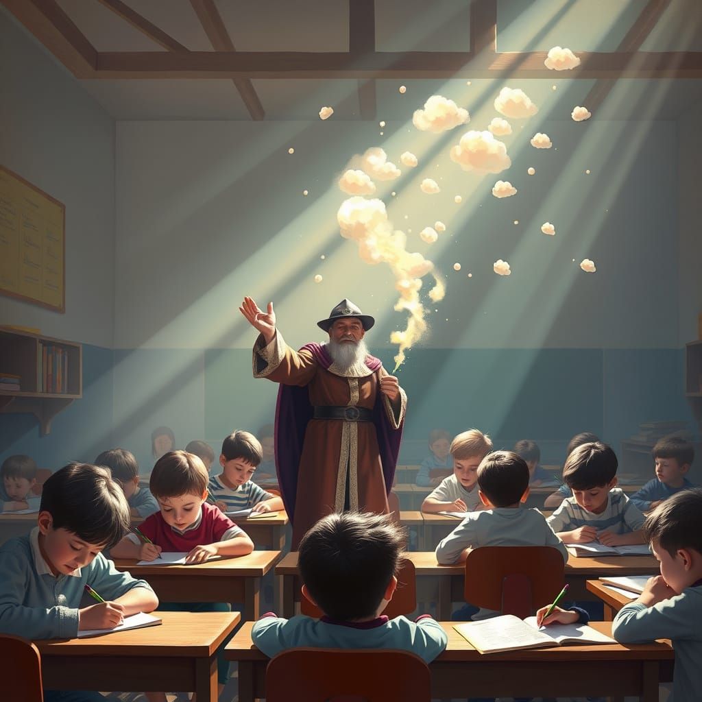 Magician Inspires Dreams in Sunlit Classroom