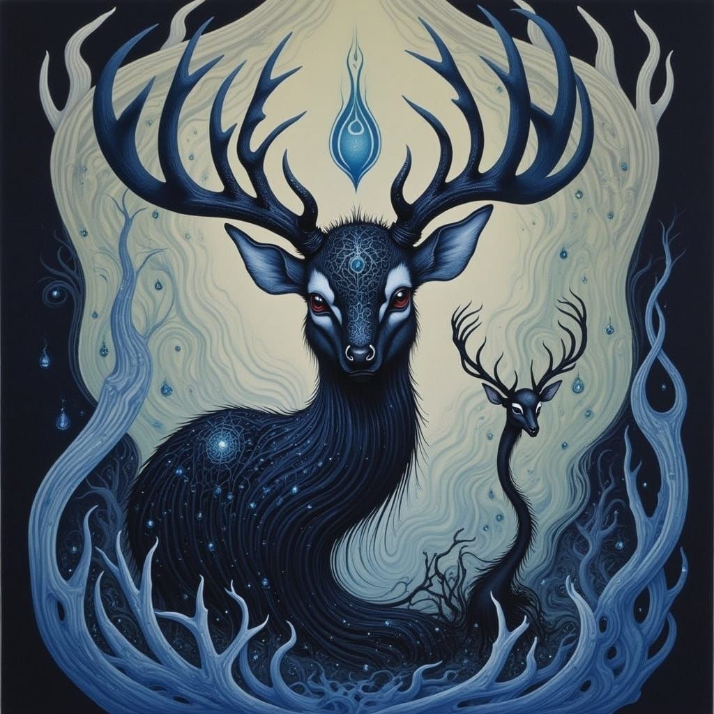 Enchanting Fairytale Scene in Classic Illustration Style