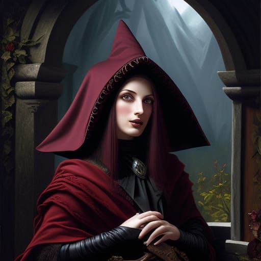 Witch in Midnight Burgundy