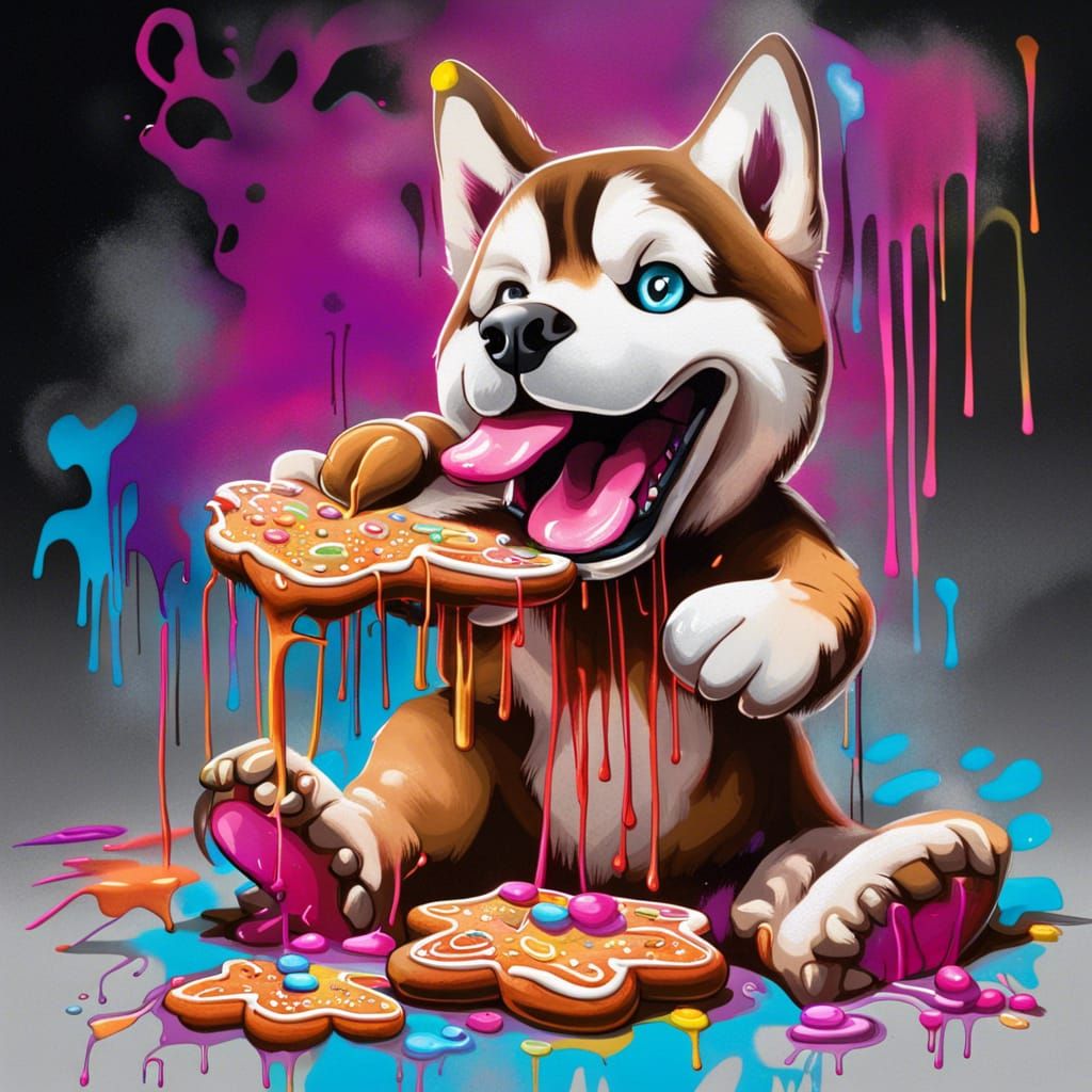 Husky Feast: Graffiti Art Gingerbread Men