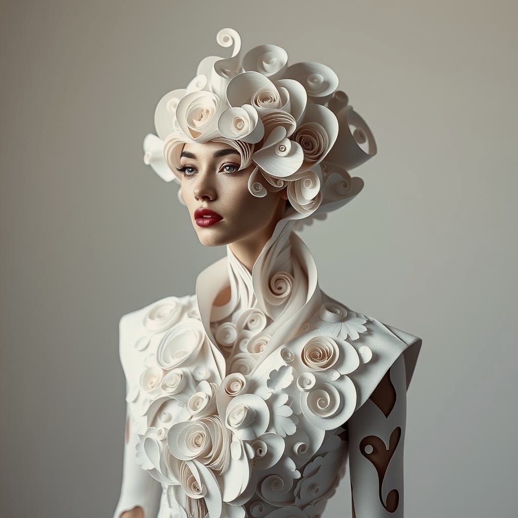 Paper Gown: High-Fashion Origami Design