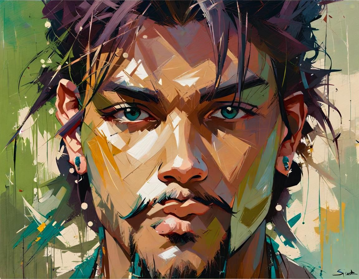 Sinbad's Epic Battle with Giant, in Mixed Media Style