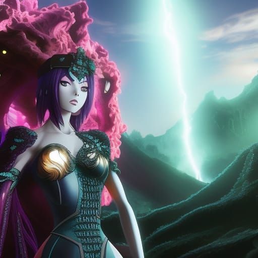 Frieren Anime: Humanoid Vine Creature in Fog