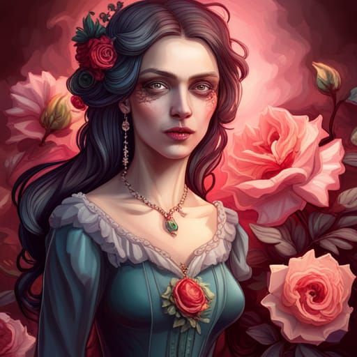 High Gothic Portrait of Rose Ghost