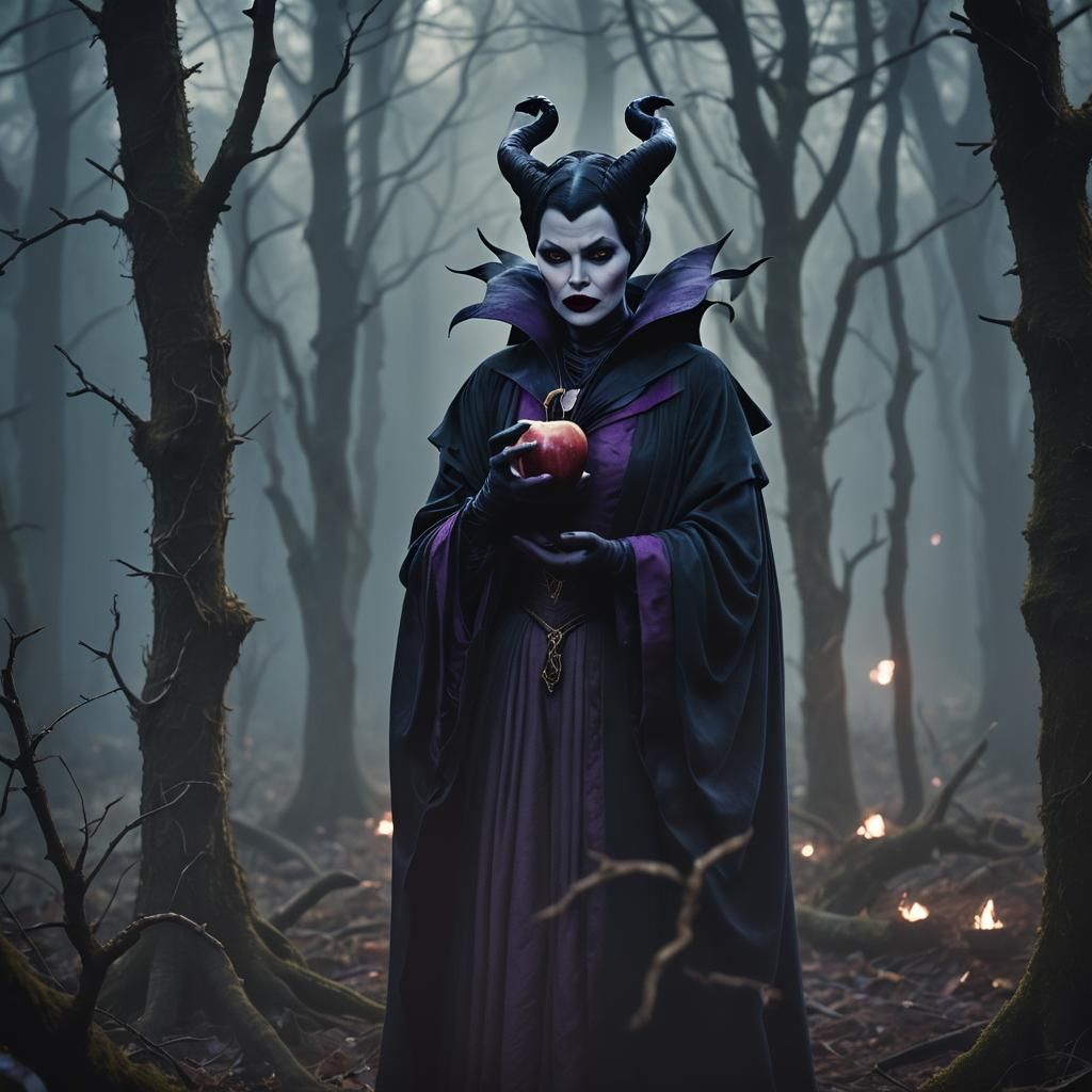 Malificent in Mystical Forest: Cinematic Film Still