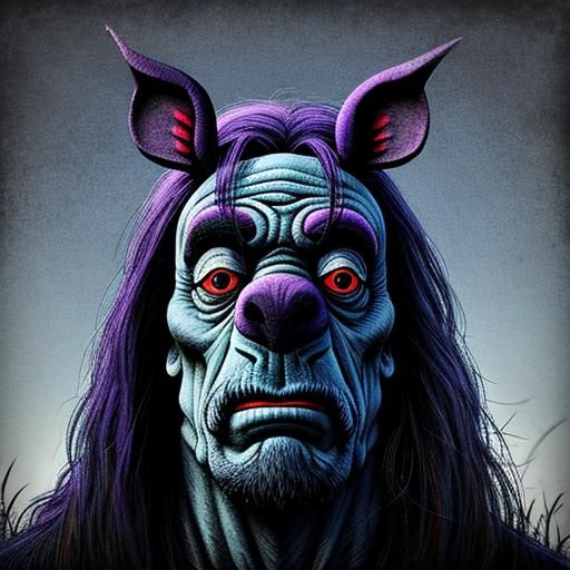 Creepy Eeyore AI Image