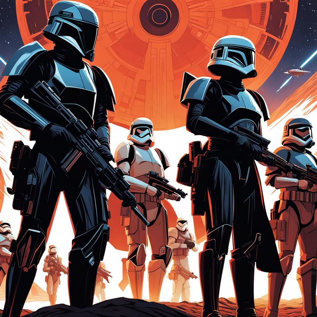 Sci-Fi Princess Leads Soldiers in Chaotic Star Wars Battle
