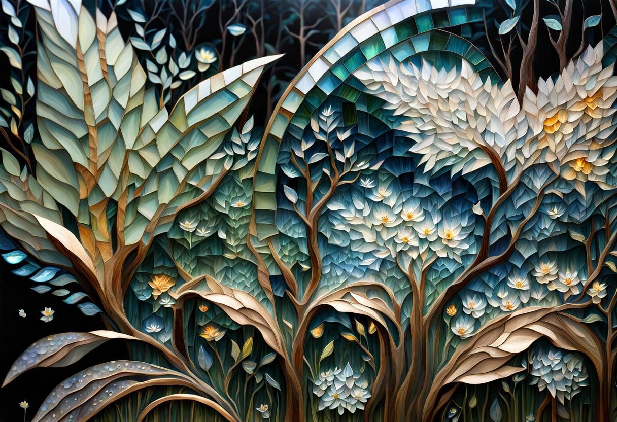 Lush Ancient Forest with Magical Creatures in 3D