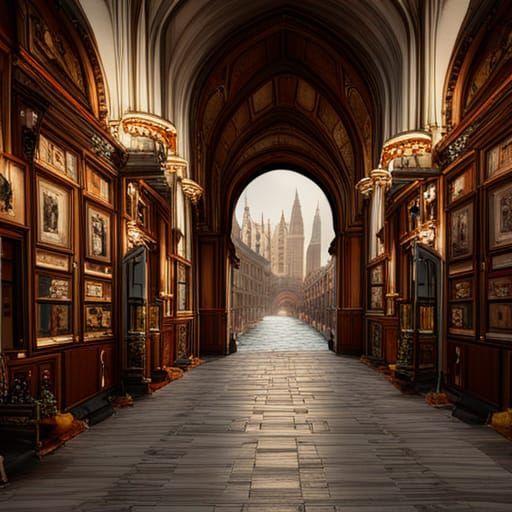 Richard Wagner in Venice: Detailed Matte Painting