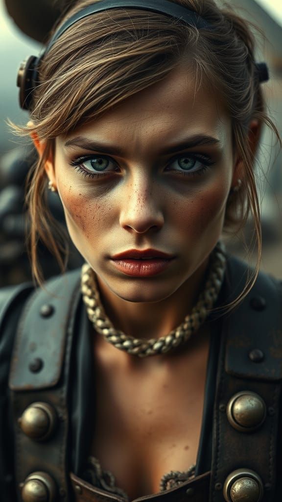 Industrial Steampunk Goddess Awakens