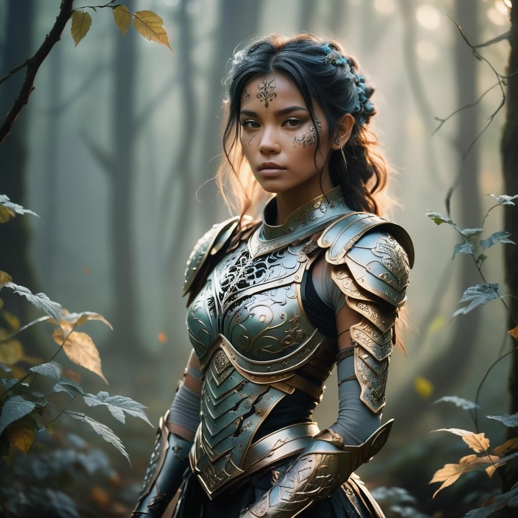 Mystical Shadar-Kai Portrait in Greg Rutkowski Style