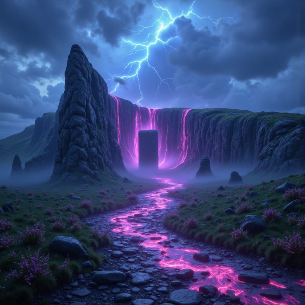 Mythical Newgrange, Ireland: Detailed Matte Painting