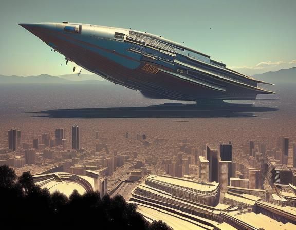 Friends in the City: Raygun Gothic Copperpunk Art