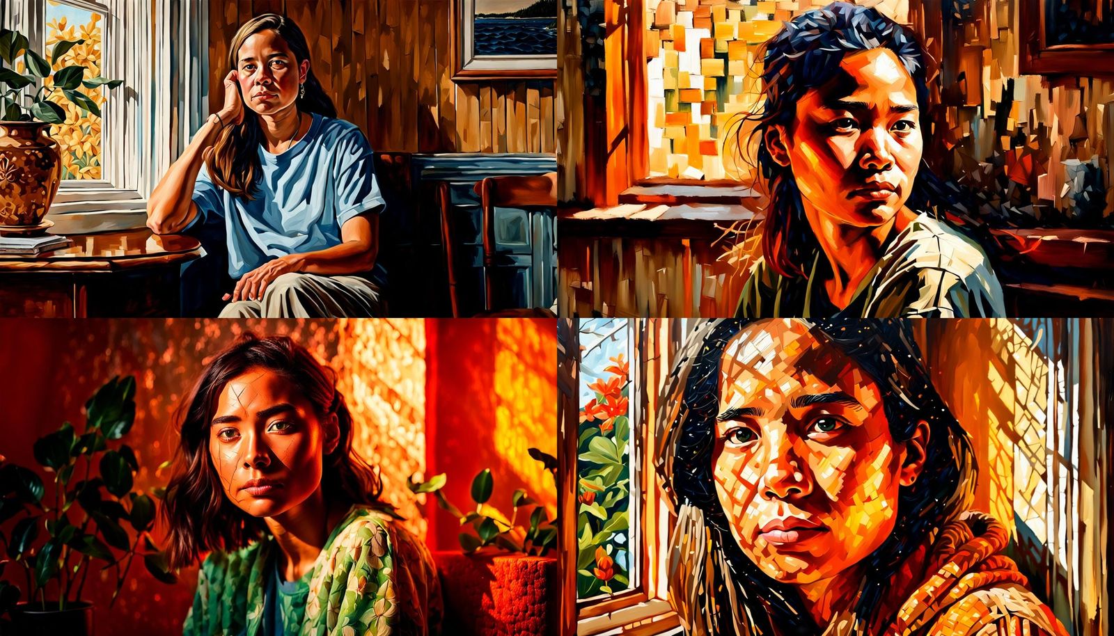 Lifelike Impasto Portrait with Hyperrealistic Acrylics