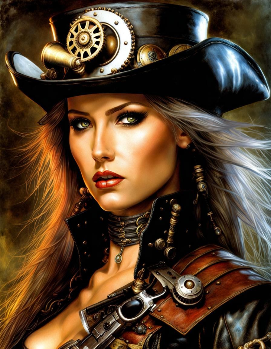 Steampunk Space Pirate Portrait in HDR