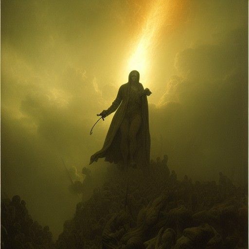 Heaven and Hell Clash in a Dramatic Battle