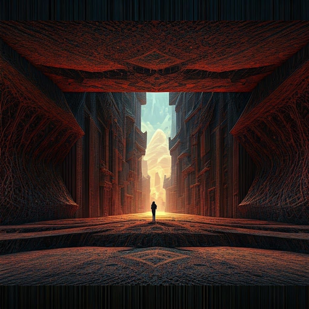 Post-Impressionist Art in a Cube: Dreamlike Environment