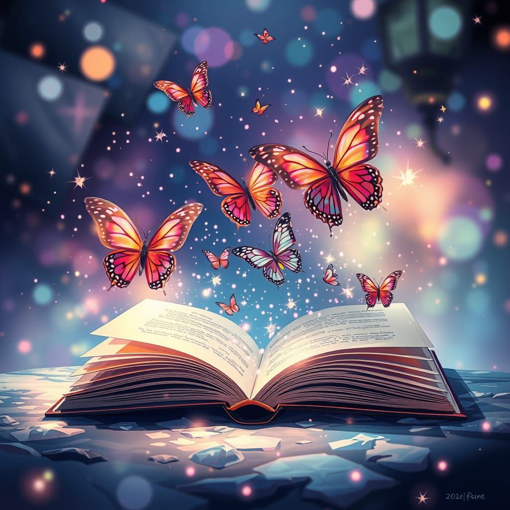 Enchanting Butterflies Emerge in Manga Style