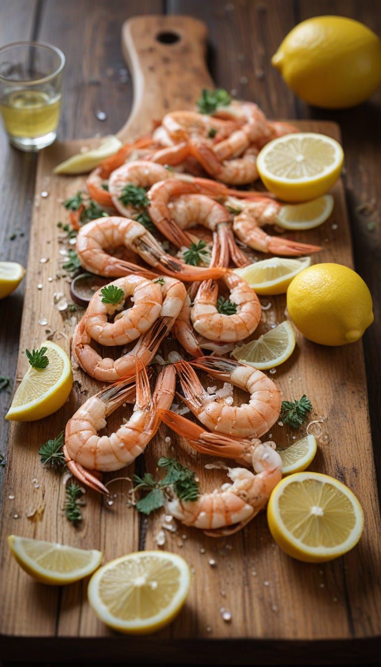 Appetizing Seafood Spread with Shrimp and Lemon